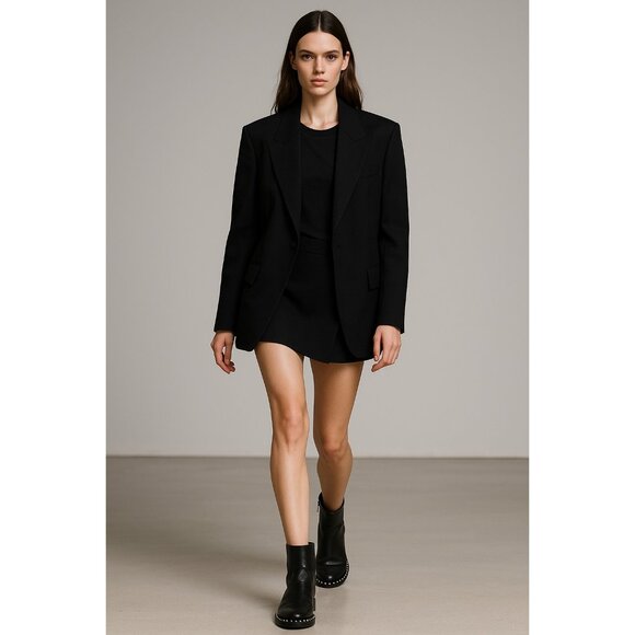 Schutz Black Leather Studded Ankle Boots Women’s 9.5B Rocker Moto Booties Brazil - Picture 13 of 14